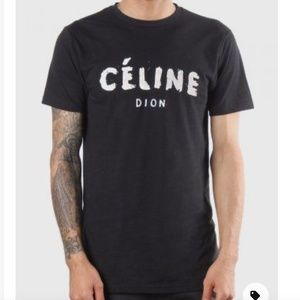 REASON Celine - Dion black & white graphic tee S